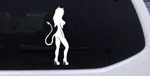 Evil Devil Girl Car or Truck Window Decal Sticker