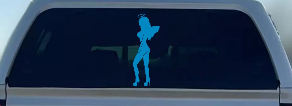 Angel Girl with Halo and Wings Car or Truck Window Decal Sticker