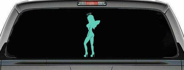 Angel Girl with Halo and Wings Car or Truck Window Decal Sticker