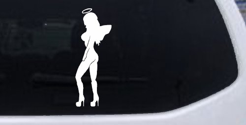 Angel Girl with Halo and Wings Car or Truck Window Decal Sticker