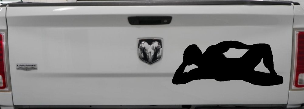 Mudflap Man Car or Truck Window Decal Sticker
