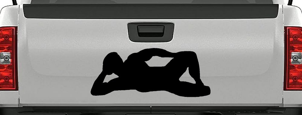 Mudflap Man Car or Truck Window Decal Sticker (Black)