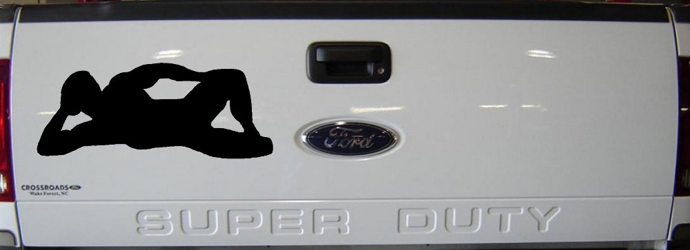 Mudflap Man Car or Truck Window Decal Sticker