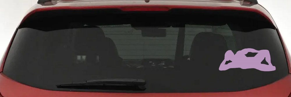 Mudflap Man Car or Truck Window Decal Sticker