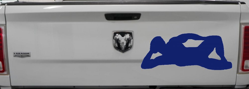 Mudflap Man Car or Truck Window Decal Sticker