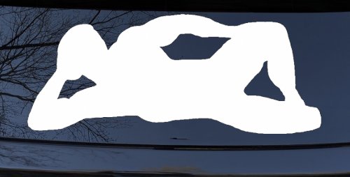 Mudflap Man Car or Truck Window Decal Sticker