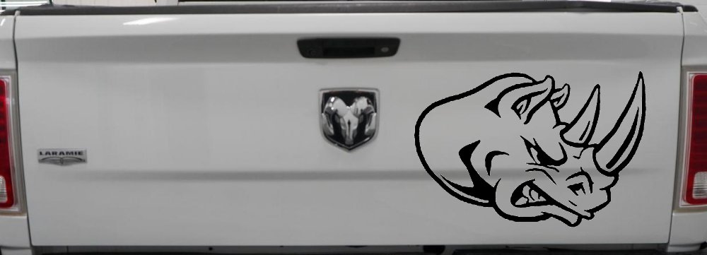 Bad Rhino Animals Car or Truck Window Decal Sticker