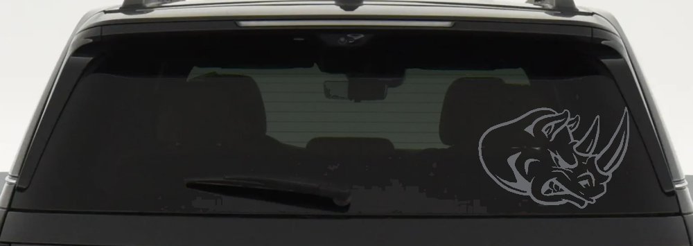 Bad Rhino Animals Car or Truck Window Decal Sticker