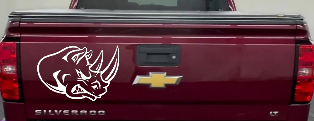 Bad Rhino Animals Car or Truck Window Decal Sticker