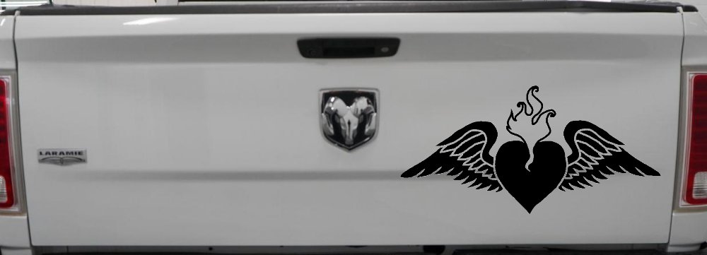 Heart With Wings Car or Truck Window Decal Sticker