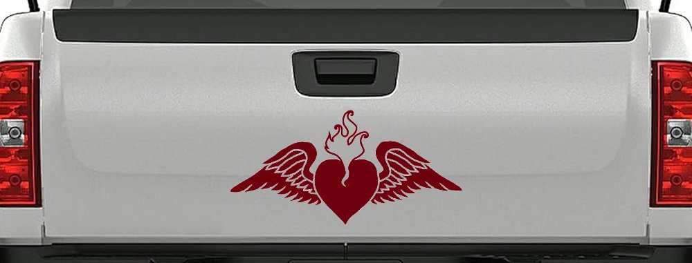 Heart With Wings Car or Truck Window Decal Sticker