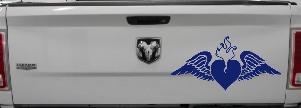 Heart With Wings Car or Truck Window Decal Sticker