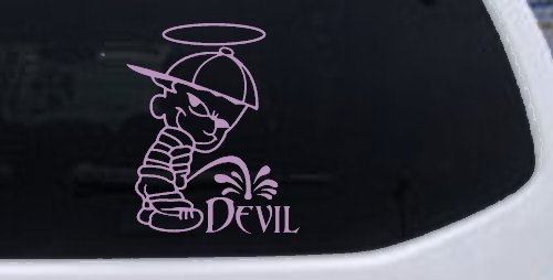 Pee On Devil Christian Car or Truck Window Decal Sticker