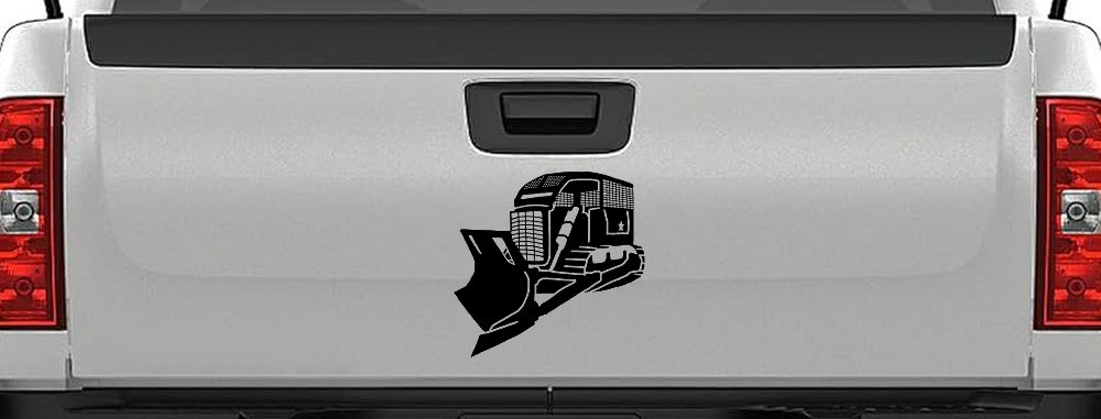 Rome Plow Bulldozer Decal Military Vehicle Window Sticker (Black)