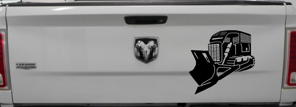 Detailed Rome Plow Bulldozer Military Car or Truck Window Decal Sticker