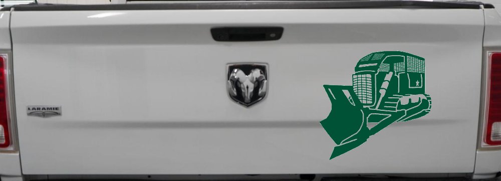 Detailed Rome Plow Bulldozer Military Car or Truck Window Decal Sticker