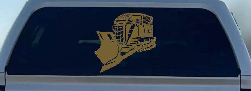 Detailed Rome Plow Bulldozer Military Car or Truck Window Decal Sticker