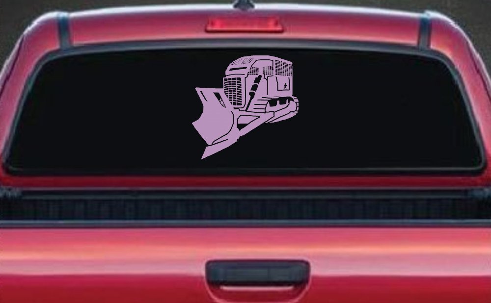 Detailed Rome Plow Bulldozer Military Car or Truck Window Decal Sticker