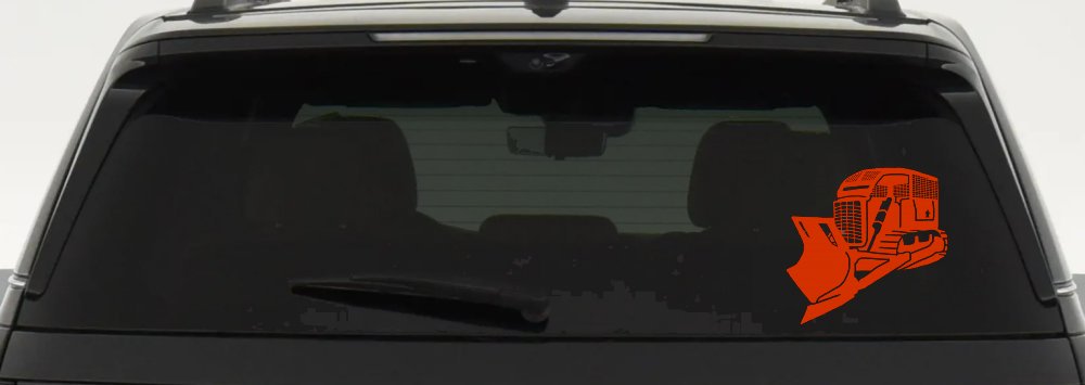 Detailed Rome Plow Bulldozer Military Car or Truck Window Decal Sticker
