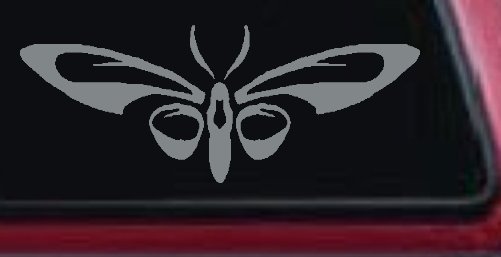 Tribal Butterfly Butterflies Car or Truck Window Decal Sticker (Telegrey)