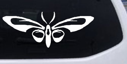 Tribal Butterfly Butterflies Car or Truck Window Decal Sticker (White)