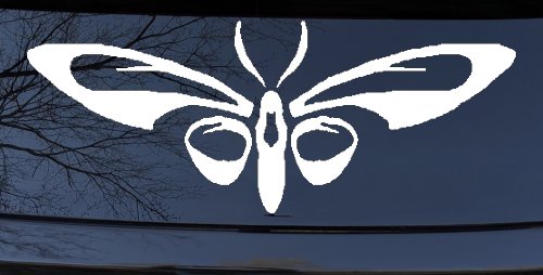 Tribal Butterfly Butterflies Car or Truck Window Decal Sticker (White)