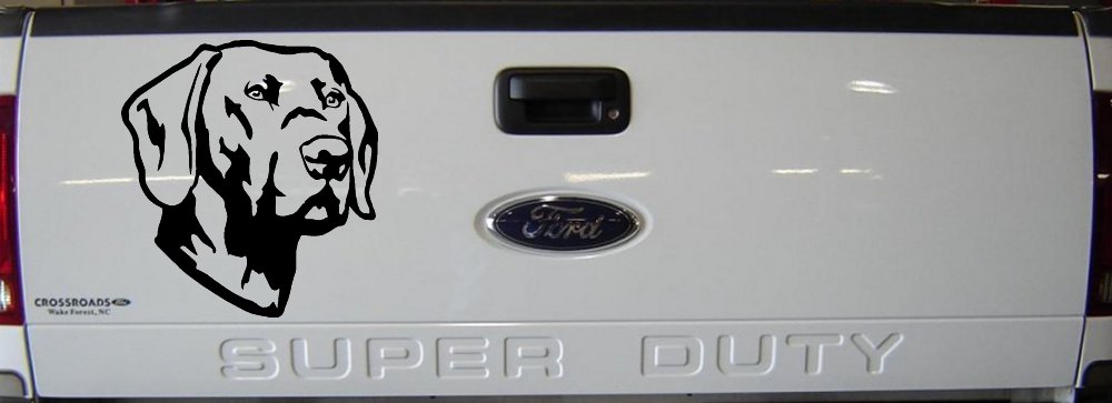 Labrador Retriever Dog Car or Truck Window Decal Sticker (Black)