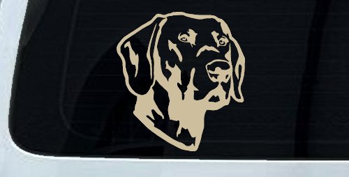 Labrador Retriever Dog Car Truck Window Vinyl Decal Sticker (Desert Sand)