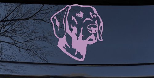 Labrador Retriever Dog Car Truck Window Vinyl Decal Sticker (Lilac)
