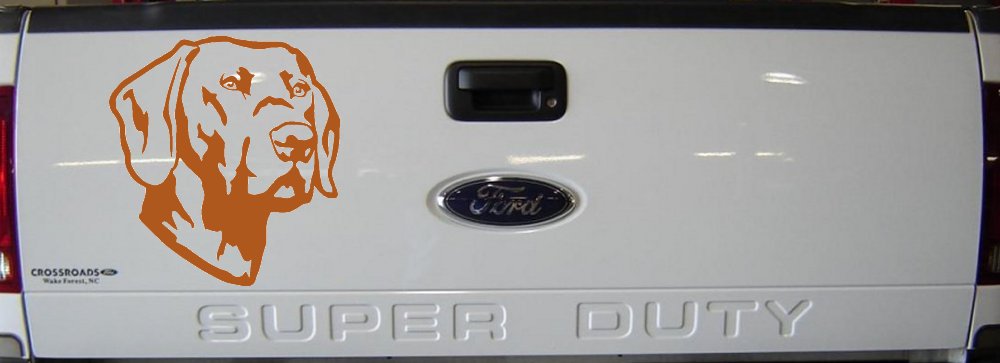 Labrador Retriever Dog Car Truck Window Vinyl Decal Sticker (Nut Brown)