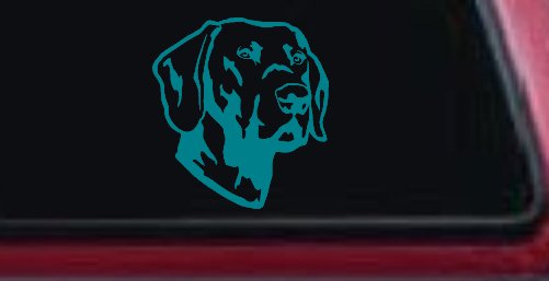 Labrador Retriever Dog Car or Truck Window Decal Sticker (Turquoise Blue)