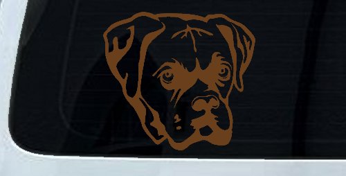Boxer Bulldog Dog Car or Truck Window Decal Sticker (Copper)