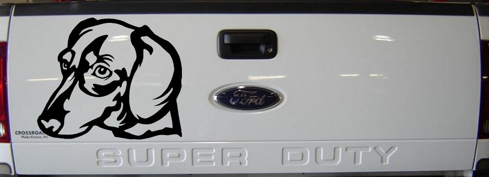 Dotson Dog Car or Truck Window Decal Sticker (Black)