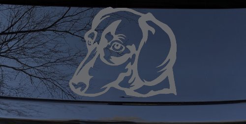 Dotson Dog Car or Truck Window Decal Sticker (Silver)