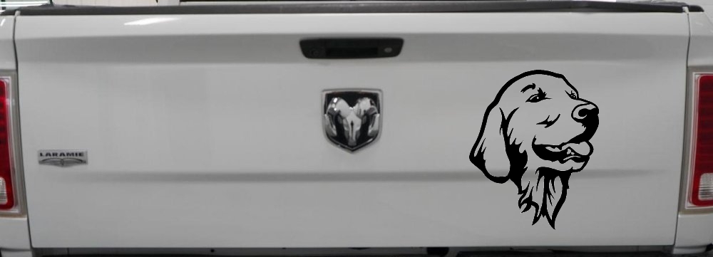 Golden Retriever Dog Car or Truck Window Decal Sticker