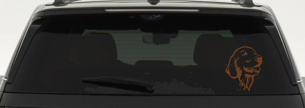 Golden Retriever Dog Car or Truck Window Decal Sticker