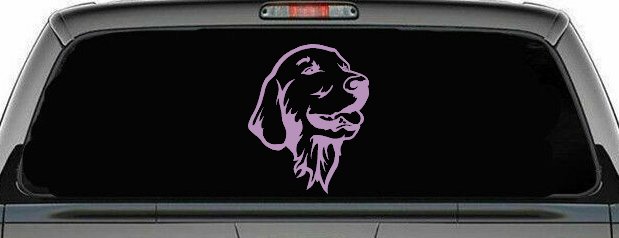 Golden Retriever Dog Car or Truck Window Decal Sticker