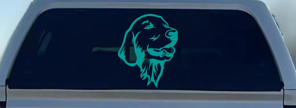 Golden Retriever Dog Car or Truck Window Decal Sticker