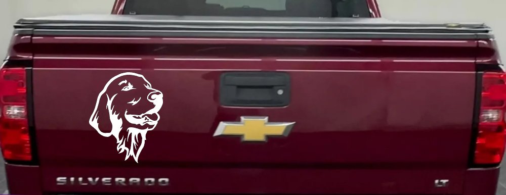 Golden Retriever Dog Car or Truck Window Decal Sticker