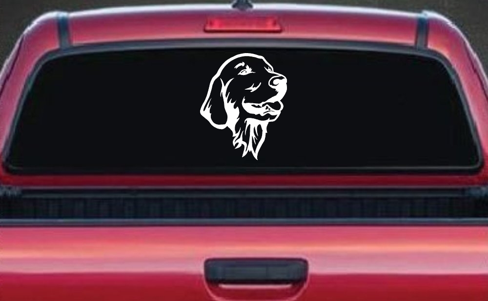 Golden Retriever Dog Car or Truck Window Decal Sticker