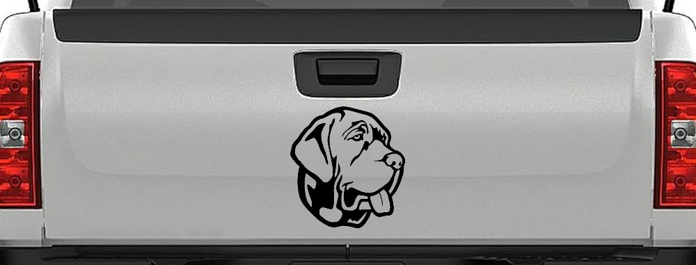 Mastiff Dog Car or Truck Window Decal Sticker (Black)