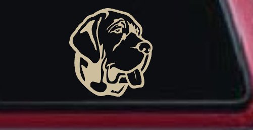 Mastiff Dog Car or Truck Window Decal Sticker (Desert Sand)