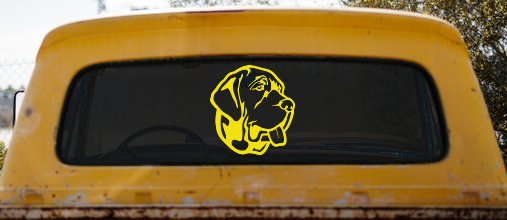 Mastiff Dog Car or Truck Window Decal Sticker