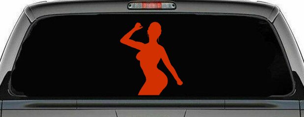 Woman Girl Dancer Car or Truck Window Decal Sticker