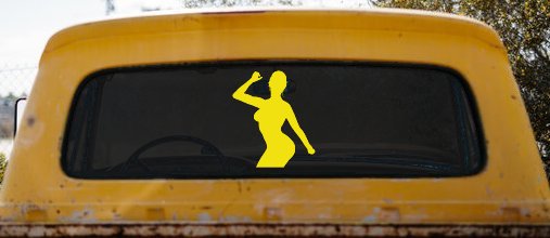 Woman Girl Dancer Car or Truck Window Decal Sticker