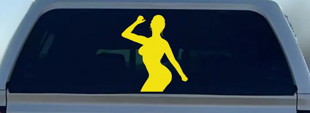 Woman Girl Dancer Car or Truck Window Decal Sticker