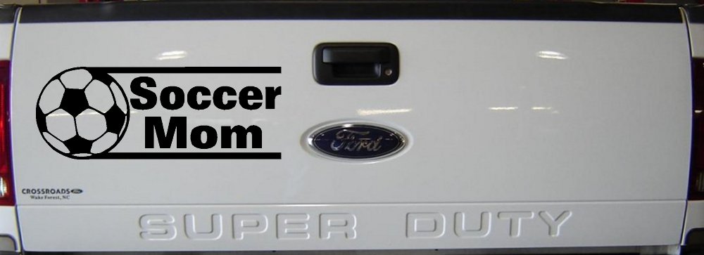 Soccer Mom Sports Car or Truck Window Decal Sticker