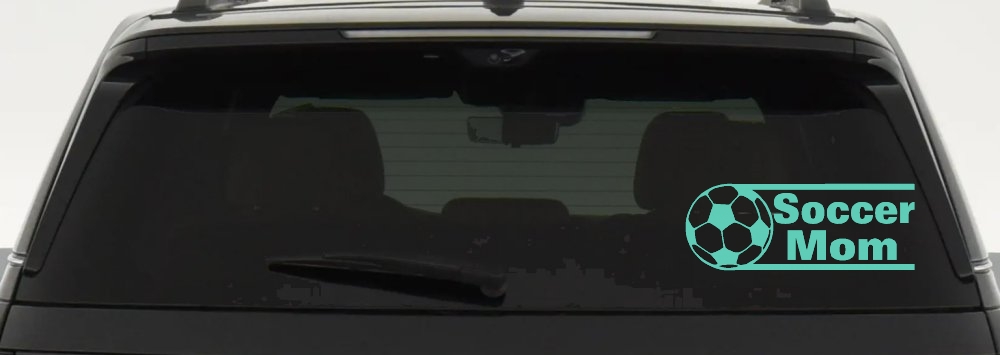 Soccer Mom Sports Car or Truck Window Decal Sticker