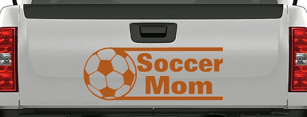 Soccer Mom Sports Car or Truck Window Decal Sticker