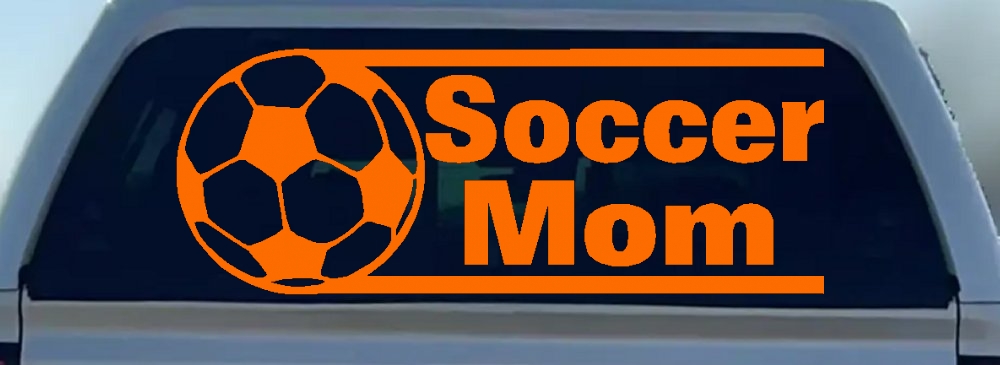Soccer Mom Sports Car or Truck Window Decal Sticker